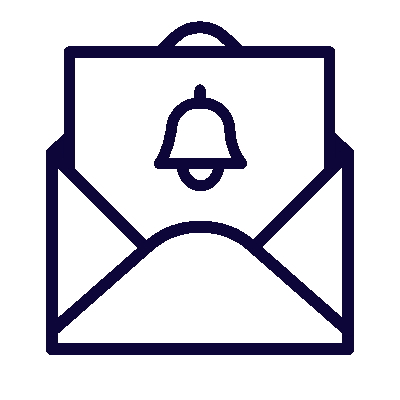 Wired outline 3095 notification letter hover pinch